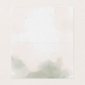 Carte de siège de table d'hôtes Mariage Rose (Inside Unfolded)