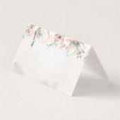 Carte de siège de table d'hôtes Mariage Rose (Back)