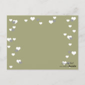 Carte de siège de table Gold Hearts (Dos)