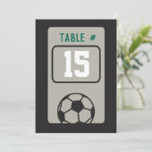 Carte de siège de table SOCCER Bar Mitzvah (Debout devant)