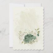 carte de siège des fleurs blanches sauge (Dos)