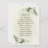 carte de siège des fleurs blanches sauge (Devant)