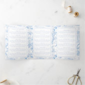 Carte de siège du Mariage de la Chinoiserie triplé (Intérieur)