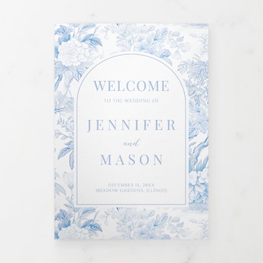 Carte de siège du Mariage de la Chinoiserie triplé (Page de couverture)