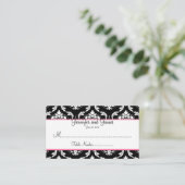 Carte de siège élégante Mariage damassé Table (Debout devant)