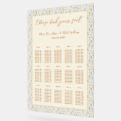 Carte de siège en acrylique fleur sauvage grand Ma (Angle)