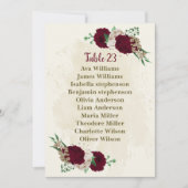 Carte de siège fleurs de champagne de Bourgogne (Devant)