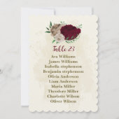 Carte de siège fleurs de champagne de Bourgogne (Devant)