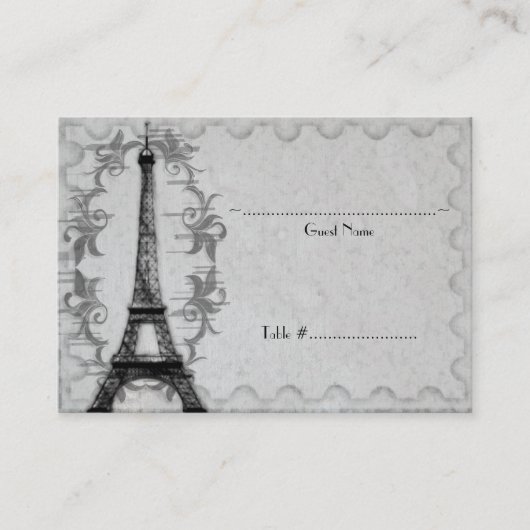 Carte de siège Grey Paris Grunge (Devant)