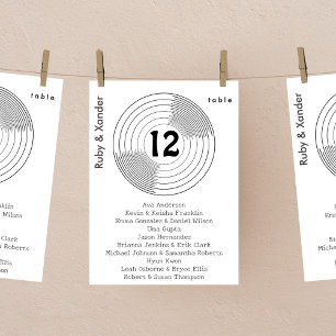 Carte de siège individuel super de la table Vinyl