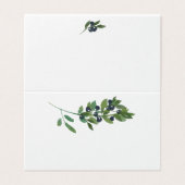 Carte de siège Mariage Boho de la branche d'olivie (Outside Unfolded)