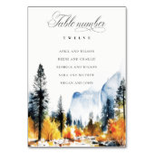 Carte de siège Mariage Chic Mountain Fall (Par défaut)