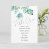 Carte de siège Mariage de tortue de mer tropicale (Debout devant)