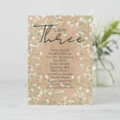 Carte de siège Mariage inspirée de la respiration  (Debout devant)