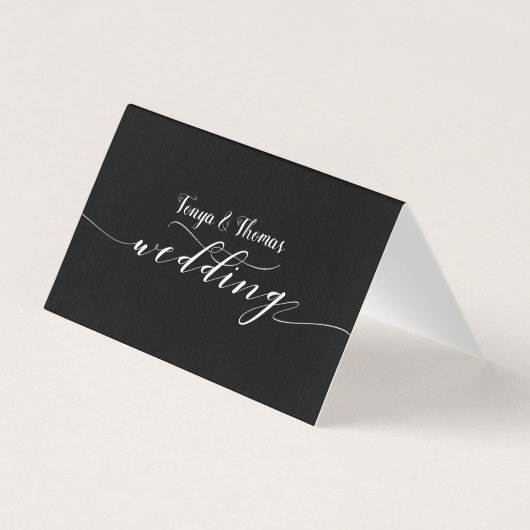 Carte de siège Mariage Rustic Blacksmith (Back)