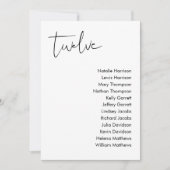 Carte de siège Mariage STELLA - TABLEAU 12 (Devant)