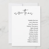 Carte de siège Mariage STELLA - TABLEAU 19 (Devant)