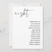 Carte de siège Mariage STELLA - TABLEAU 8 (Devant)