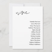 Carte de siège Mariage STELLA - TABLEAU 9 (Devant)