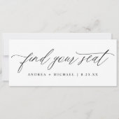 Carte de siège mariage Trouvez votre carte de sièg (Devant)