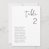 Carte de siège minimaliste ADELLA moderne (Devant)