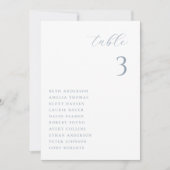 Carte de siège minimaliste chic Mariage (Devant)