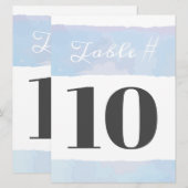 Carte de siège pour Bat mitzvah de table SUBTLE WA (Devant / Derrière)