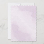 Carte de siège romantique violet blanc verdure (Dos)