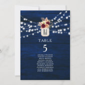 Carte de siège Rustic Navy (Devant)