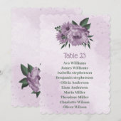 carte de sièges botaniques de fleurs violettes (Devant / Derrière)