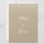 Carte de sièges en or et en champagne (Devant)