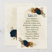 carte de sièges fleuris en terre cuite (Devant / Derrière)