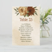 carte de sièges fleuris en terre cuite rustique (Debout devant)