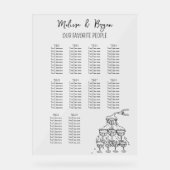 Carte de sièges Mariage Tour Champagne 18x24 (Recto)