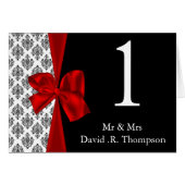 carte de sièges table rouge (Devant Horizontal)