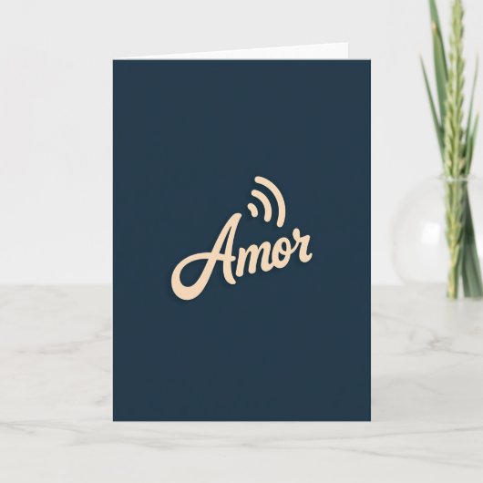 Carte de signal d'amour simple (Devant)