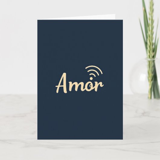 Carte de signal d'amour simple (Devant)