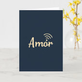 Carte de signal d'amour simple (Fleur jaune)