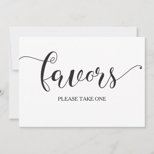 Carte de signalisation de mariage Calligraphie Fav (Devant)