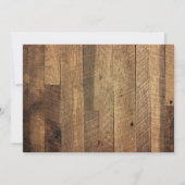 Carte de signalisation de table en bois de grange (Dos)