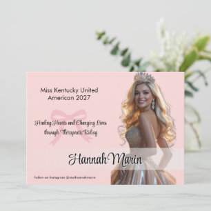 Carte de signature Couronne Rose Foncé pour Concou