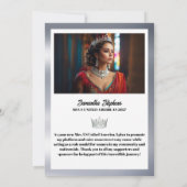 Carte de signature de la plateforme de présentatio (Dos)