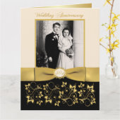 Carte de signature photo avec invité pour les 50 a (Fleur jaune)