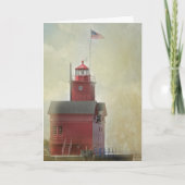 Carte de signature Red Lighthouse (Devant)