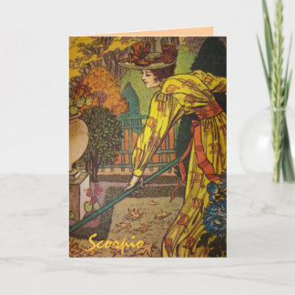 Carte de signe astrologique "Scorpion"