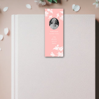 Carte de Signet de mini-funérailles Fleur sauvage 