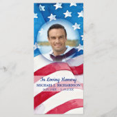 Carte de Signet de prière funéraire pour vétéran d (Devant)