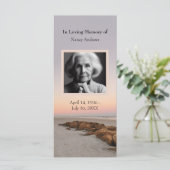 Carte de Signet du service commémoratif funéraire  (Debout devant)