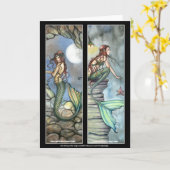 Carte de Signet Mermaid par Molly Harrison (Fleur jaune)