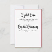 Carte de signification de cristal Garnet (Dos)